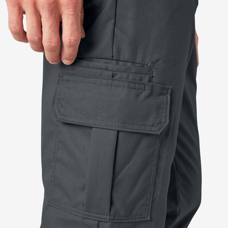 Grey Men's Dickies FLEX Regular Fit Cargo Pants | FPX481072