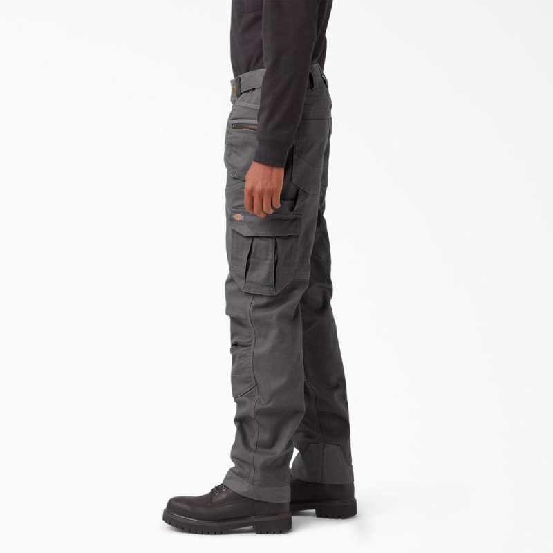 Grey Men's Dickies FLEX Temp-iQ 365 Regular Fit Duck Pants | FQW743618