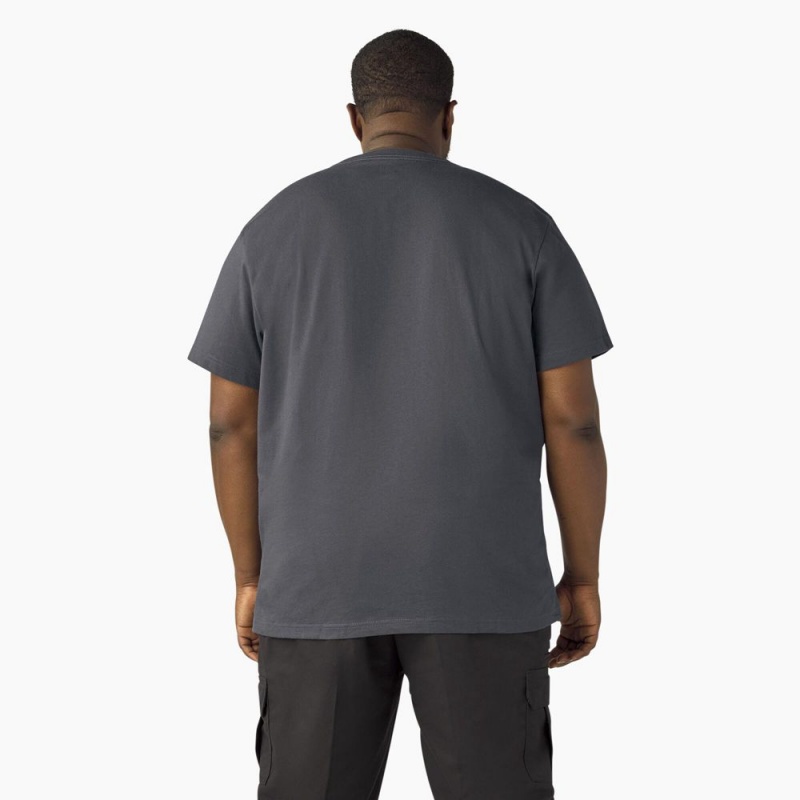 Grey Men's Dickies Lightweight Short Sleeve Pocket T-Shirt | HVJ718960