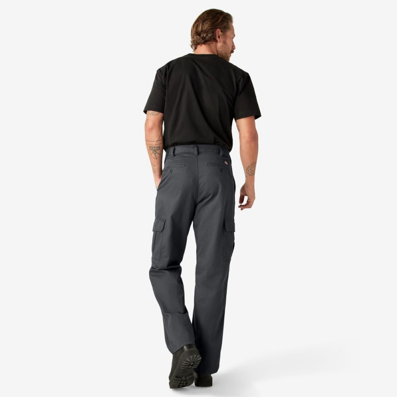 Grey Men's Dickies Loose Fit Cargo Pants | WLN294037