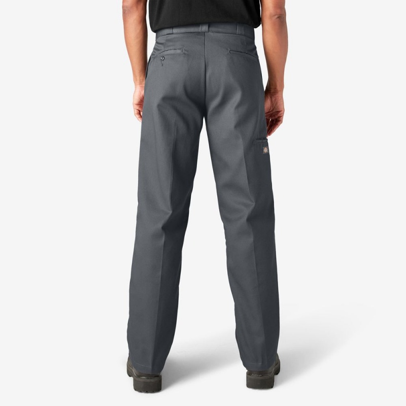 Grey Men's Dickies Loose Fit Double Knee Work Pants | JEB364297