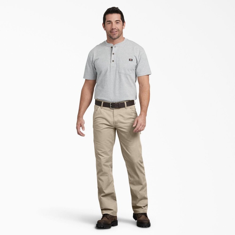 Grey Men's Dickies Regular Fit Ripstop Carpenter Pants | RAF936854