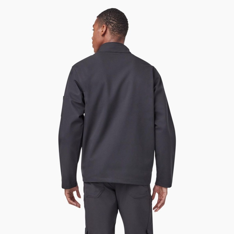 Grey Men's Dickies Ripstop Softshell Jacket | LXS308724