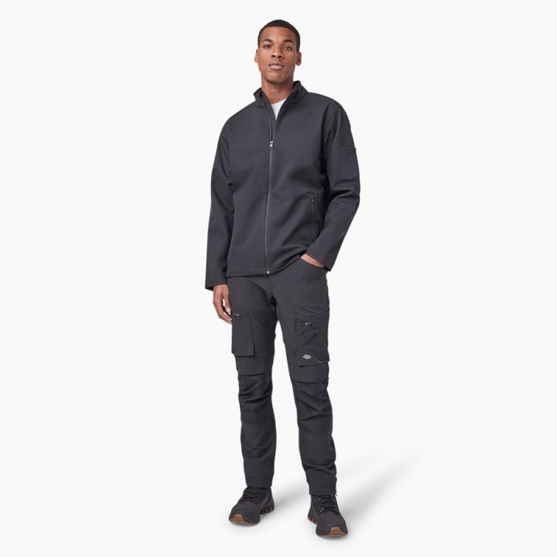 Grey Men's Dickies Ripstop Softshell Jacket | LXS308724