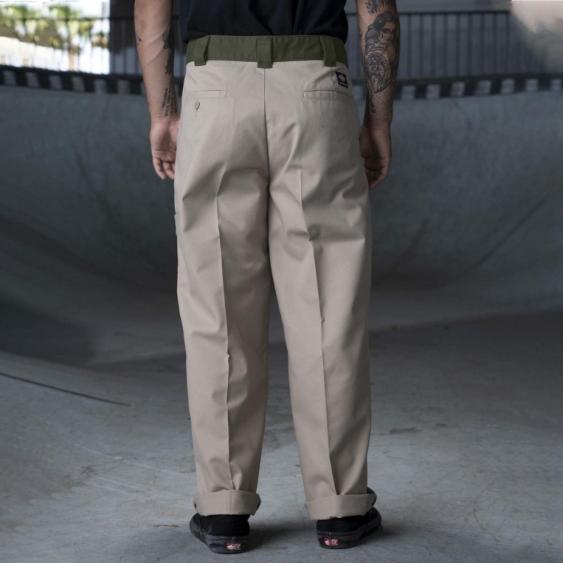 Grey Men's Dickies Ronnie Sandoval Loose Fit Double Knee Pants | ZTX842693