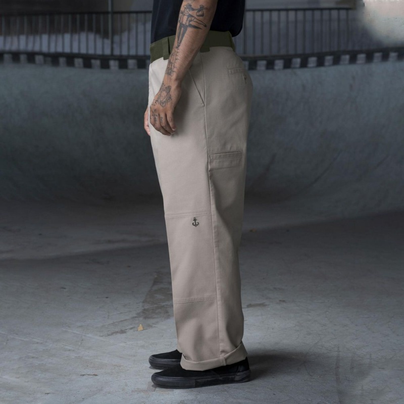 Grey Men's Dickies Ronnie Sandoval Loose Fit Double Knee Pants | ZTX842693