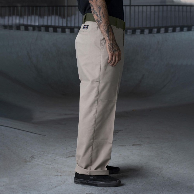 Grey Men's Dickies Ronnie Sandoval Loose Fit Double Knee Pants | ZTX842693