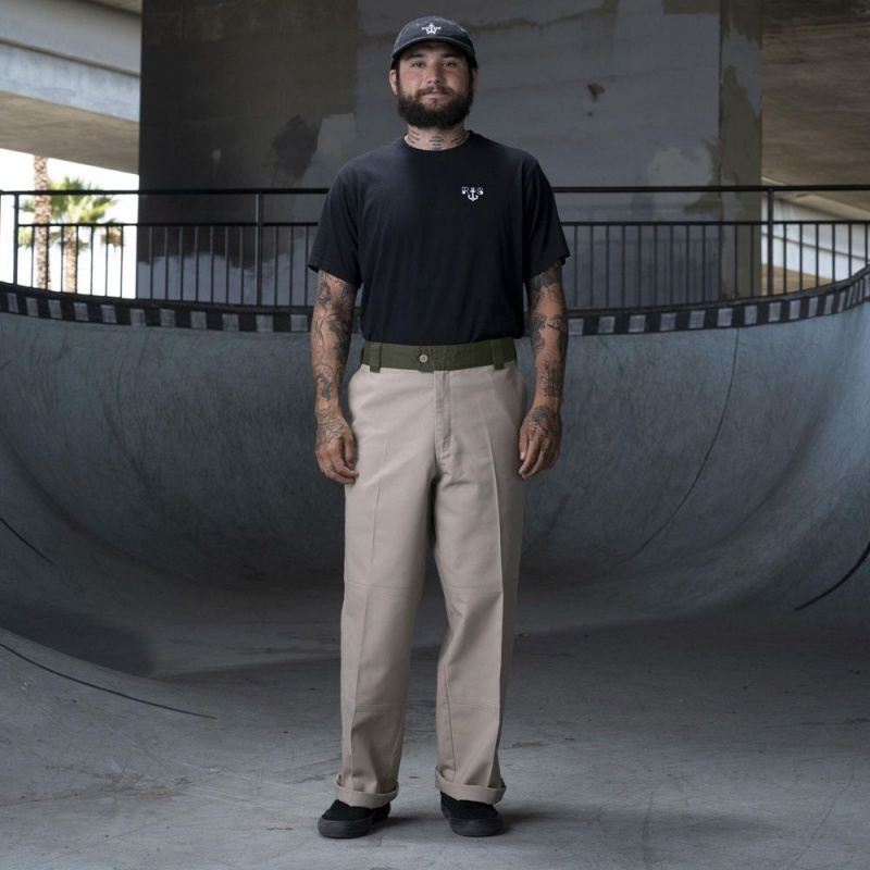 Grey Men's Dickies Ronnie Sandoval Loose Fit Double Knee Pants | ZTX842693