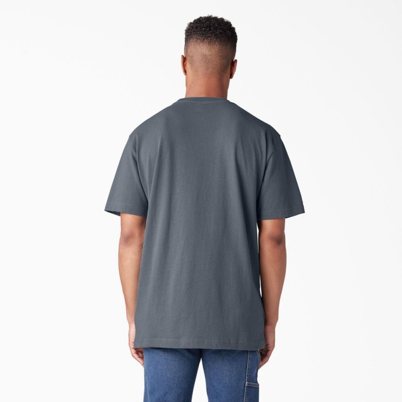 Grey Men's Dickies Short Sleeve Workwear Graphic T-Shirt | XLY965371