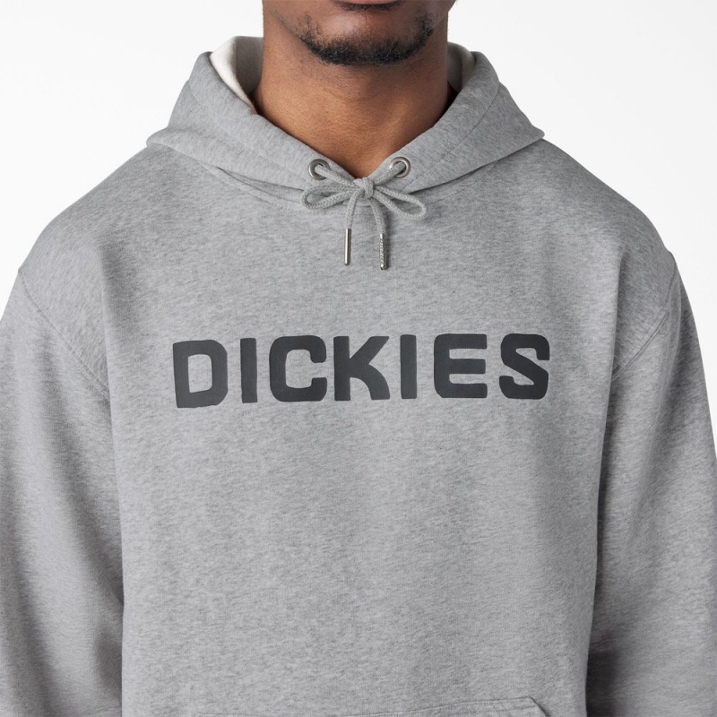 Grey Men's Dickies Skateboarding Graphic Hoodie | XHW957420