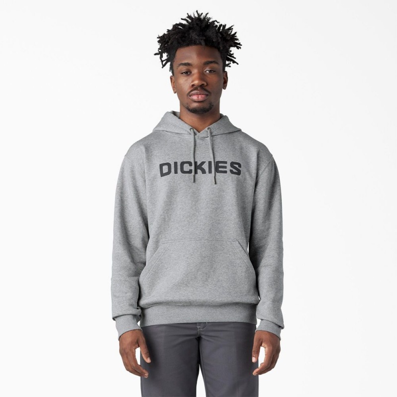 Grey Men\'s Dickies Skateboarding Graphic Hoodie | XHW957420