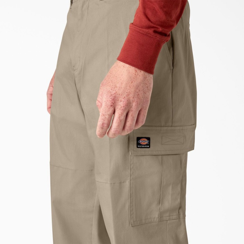 Grey Men's Dickies Skateboarding Loose Fit Cargo Pants | PCU549167