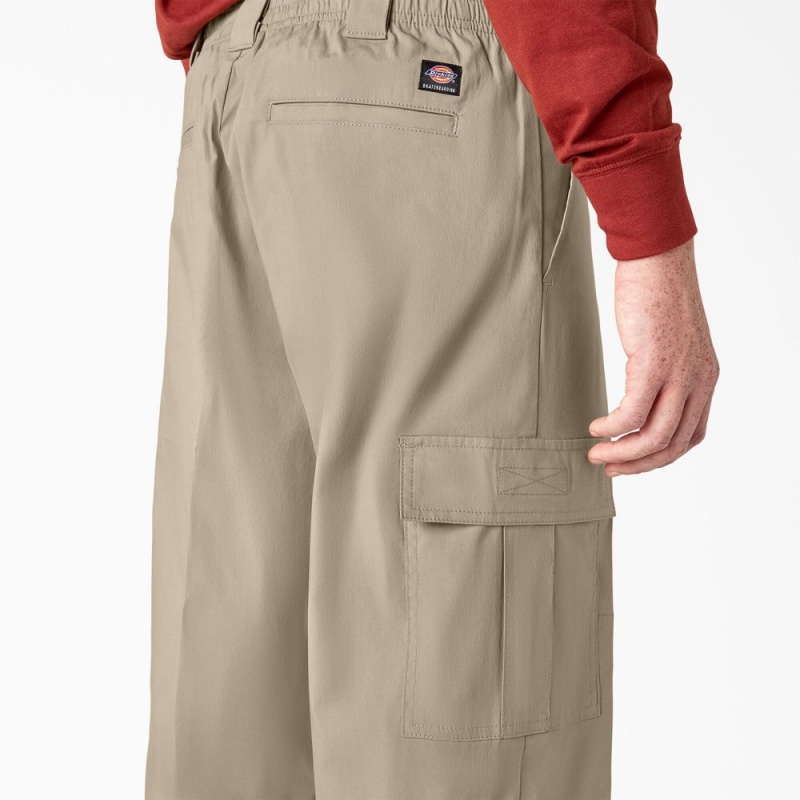 Grey Men's Dickies Skateboarding Loose Fit Cargo Pants | PCU549167