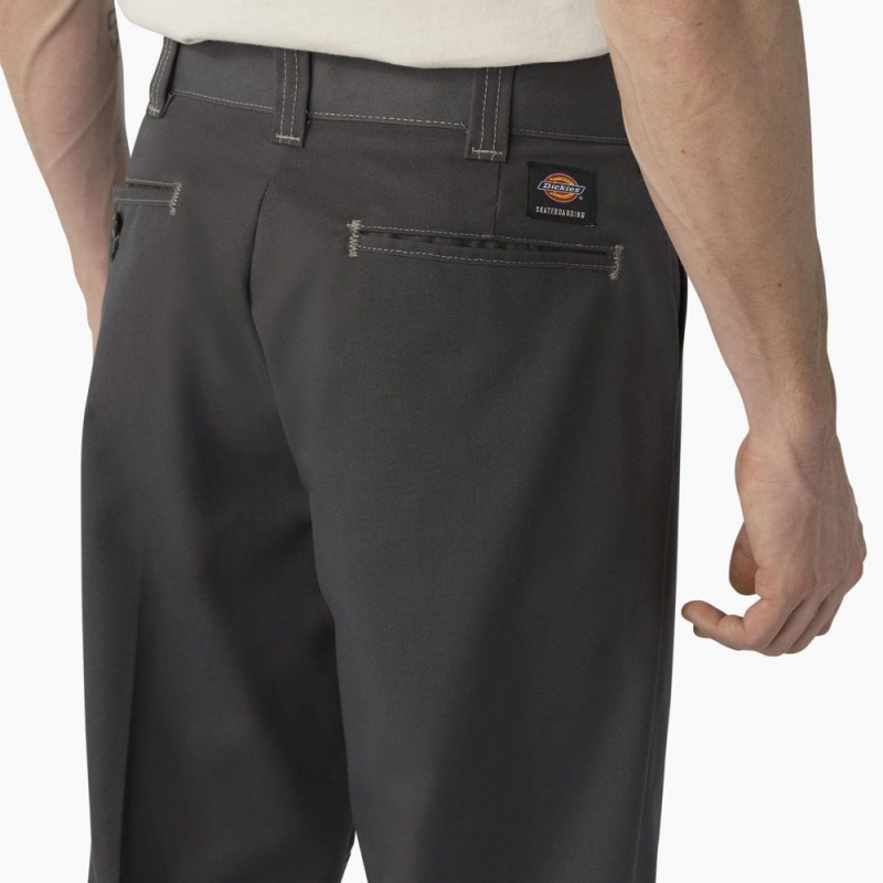 Grey Men's Dickies Skateboarding Regular Fit Double Knee Pants | OPV809327