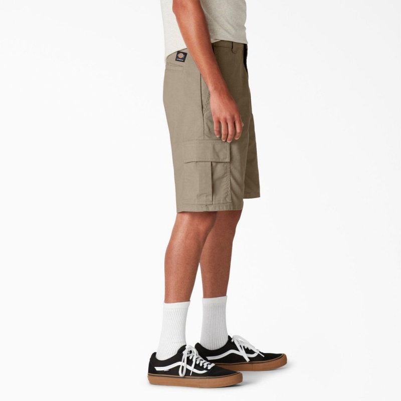 Grey Men's Dickies Skateboarding Regular Fit Cargo Shorts | DNL427586