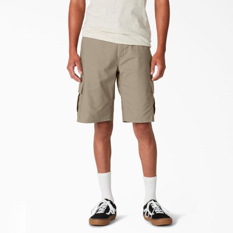 Grey Men\'s Dickies Skateboarding Regular Fit Cargo Shorts | DNL427586