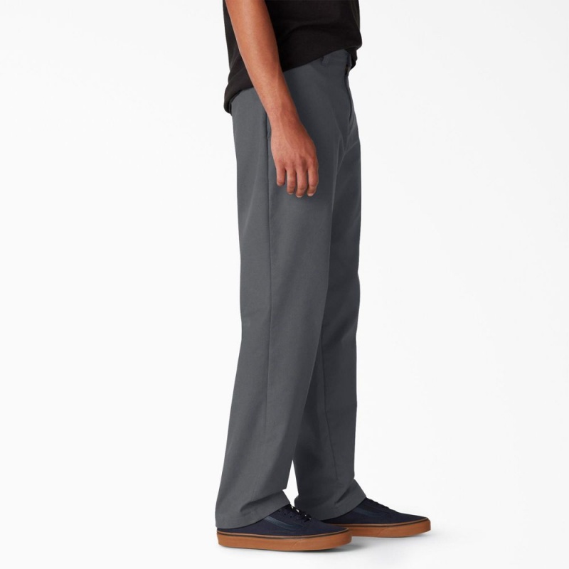 Grey Men's Dickies Skateboarding Slim Fit Pants | VWB860237