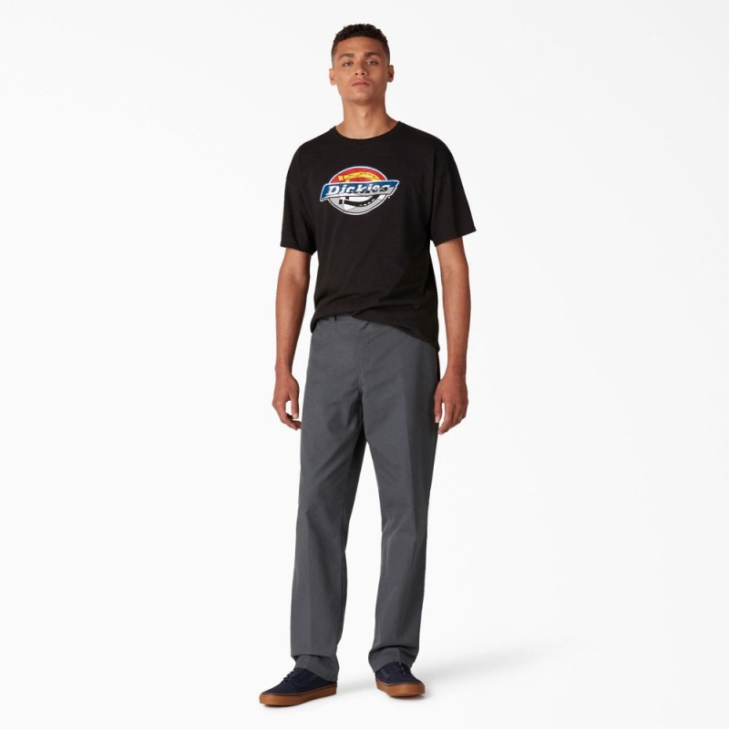 Grey Men's Dickies Skateboarding Slim Fit Pants | VWB860237