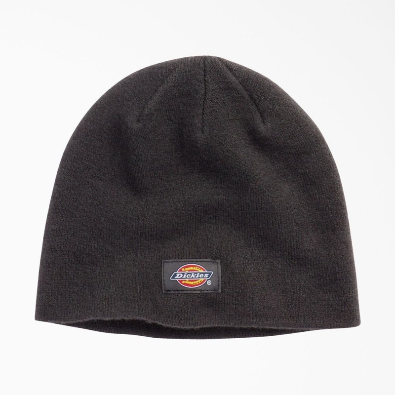 Grey Men\'s Dickies Skull Beanie | SRZ732801