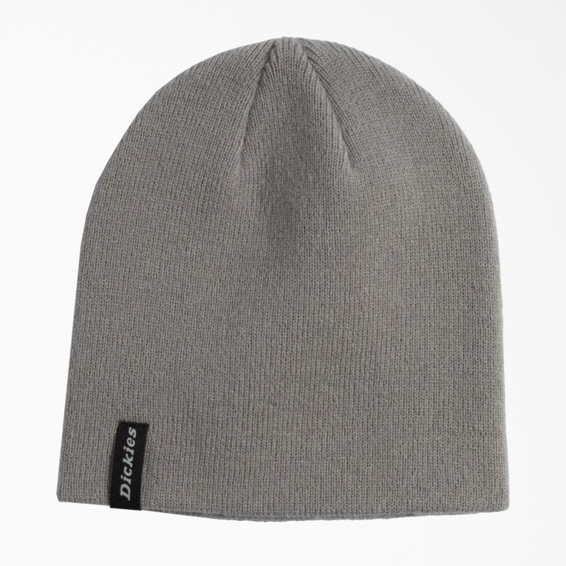 Grey Men\'s Dickies Skull Cap Beanie | YOT386542