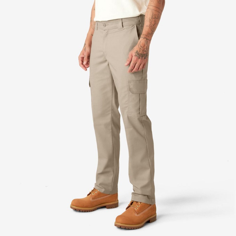 Grey Men's Dickies Slim Fit Cargo Pants | KVI963708