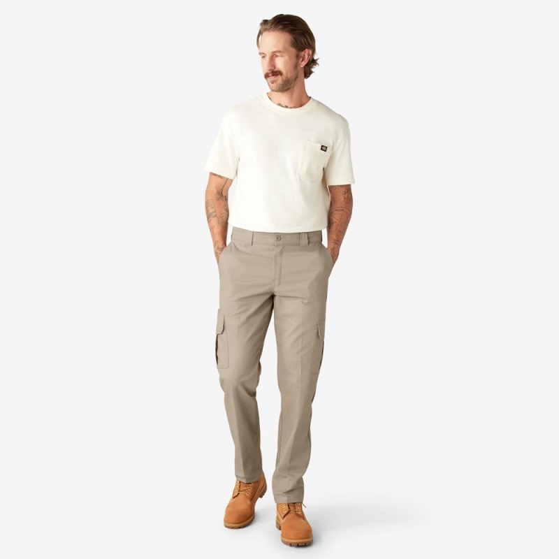 Grey Men's Dickies Slim Fit Cargo Pants | KVI963708