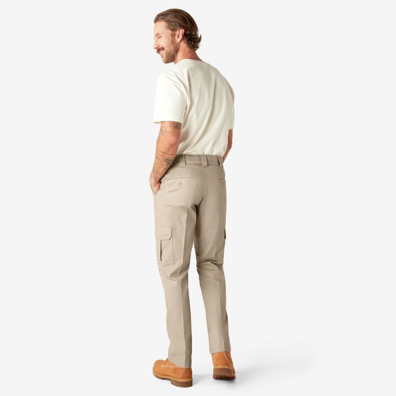 Grey Men's Dickies Slim Fit Cargo Pants | KVI963708