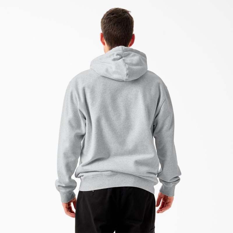 Grey Men's Dickies Tom Knox Graphic Hoodie | IJR436502