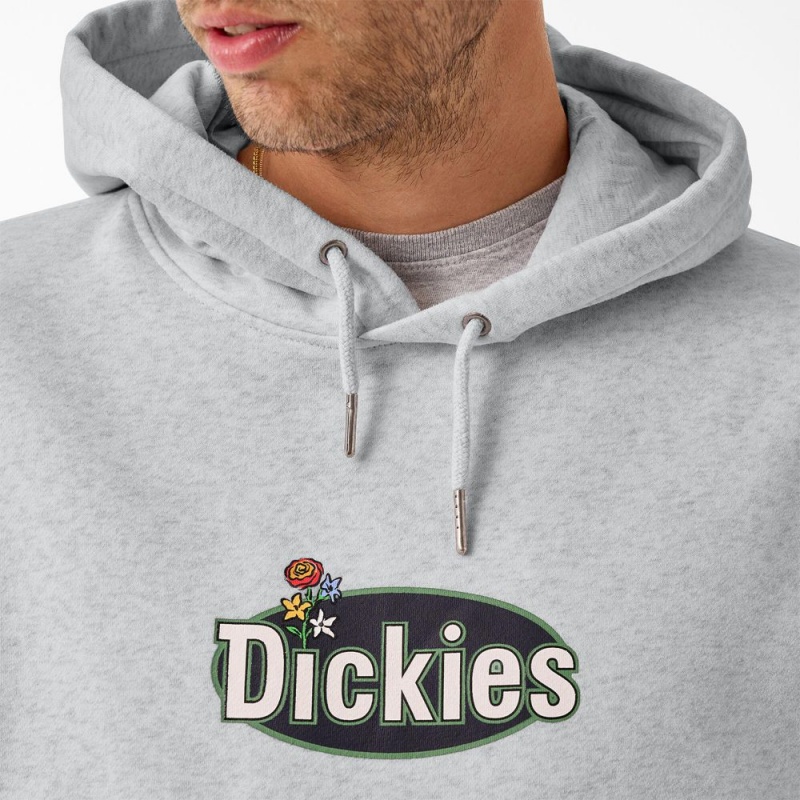 Grey Men's Dickies Tom Knox Graphic Hoodie | IJR436502