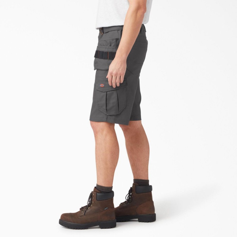 Grey Men's Dickies Traeger x FLEX Relaxed Fit Shorts | FZQ461793