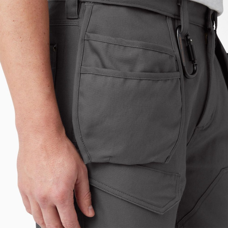 Grey Men's Dickies Traeger x FLEX Relaxed Fit Shorts | FZQ461793