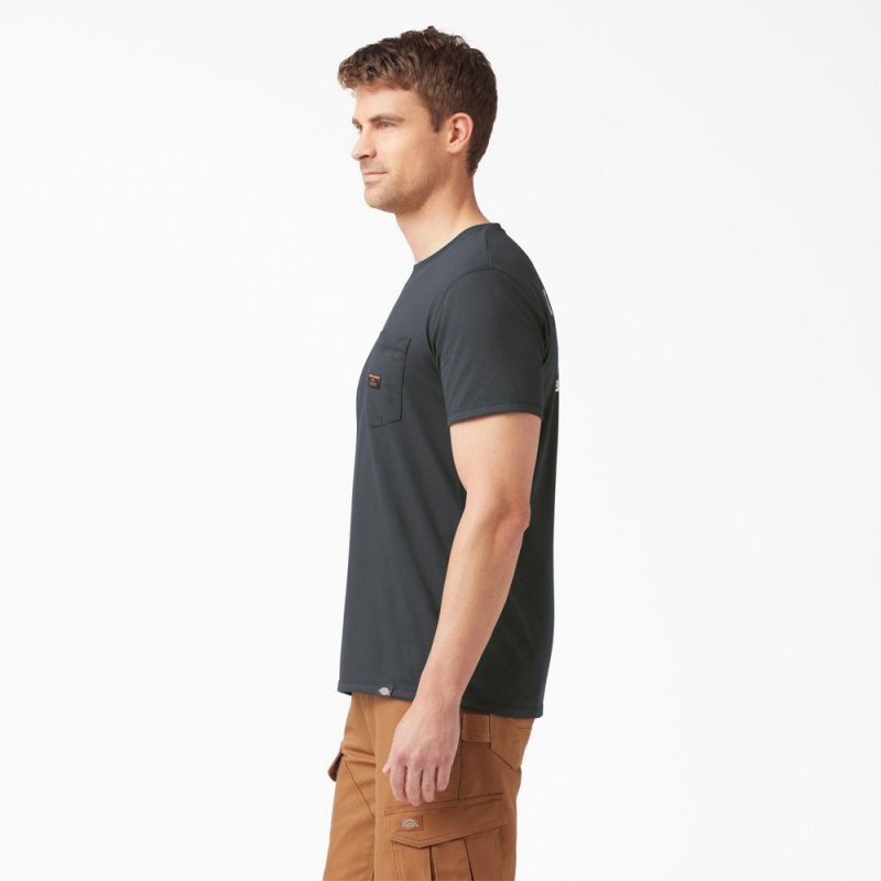 Grey Men's Dickies Traeger x Pocket T-Shirt | ZGE461520