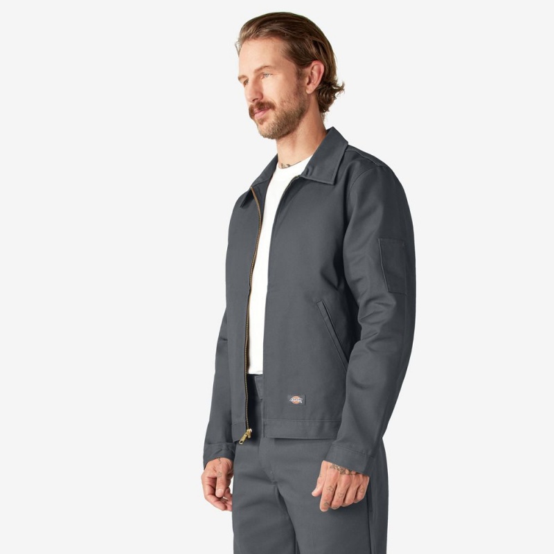 Grey Men's Dickies Unlined Eisenhower Jacket | UEL834015