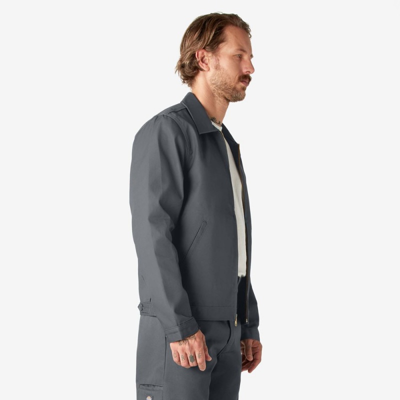 Grey Men's Dickies Unlined Eisenhower Jacket | UEL834015