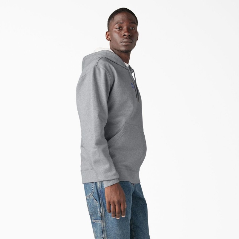 Grey Men's Dickies Water Repellent Workwear Graphic Hoodie | FSX403967