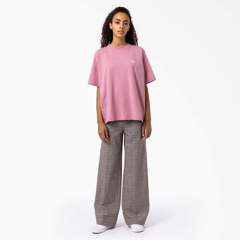 Grey Women's Dickies Bakerhill High Rise Wide Leg Pants | UWI425613