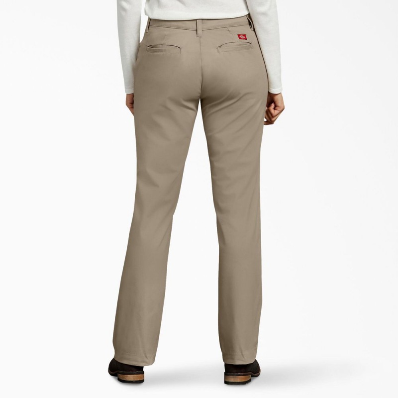 Grey Women's Dickies Curvy Fit Pants | CGN241967