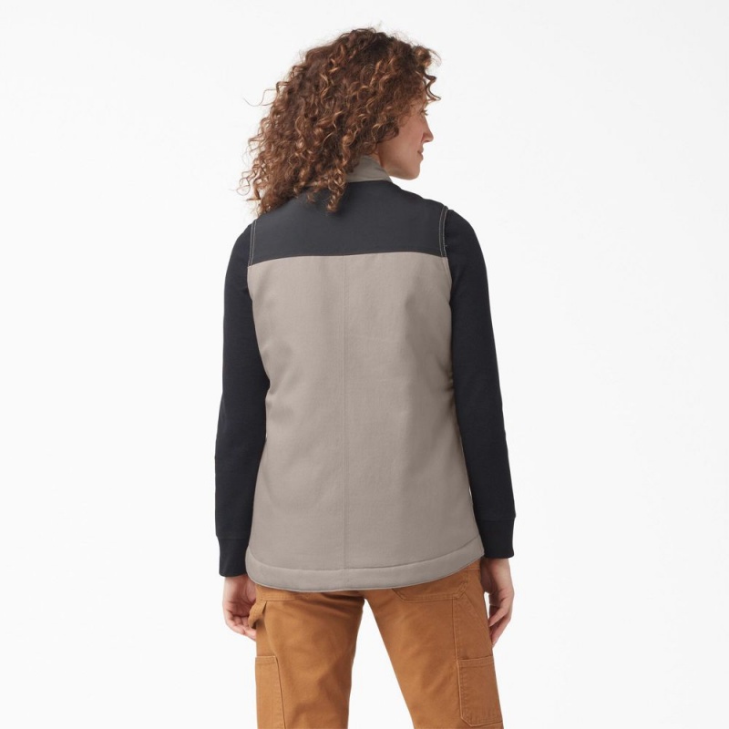 Grey Women's Dickies DuraTech Renegade Vest | MRJ245196