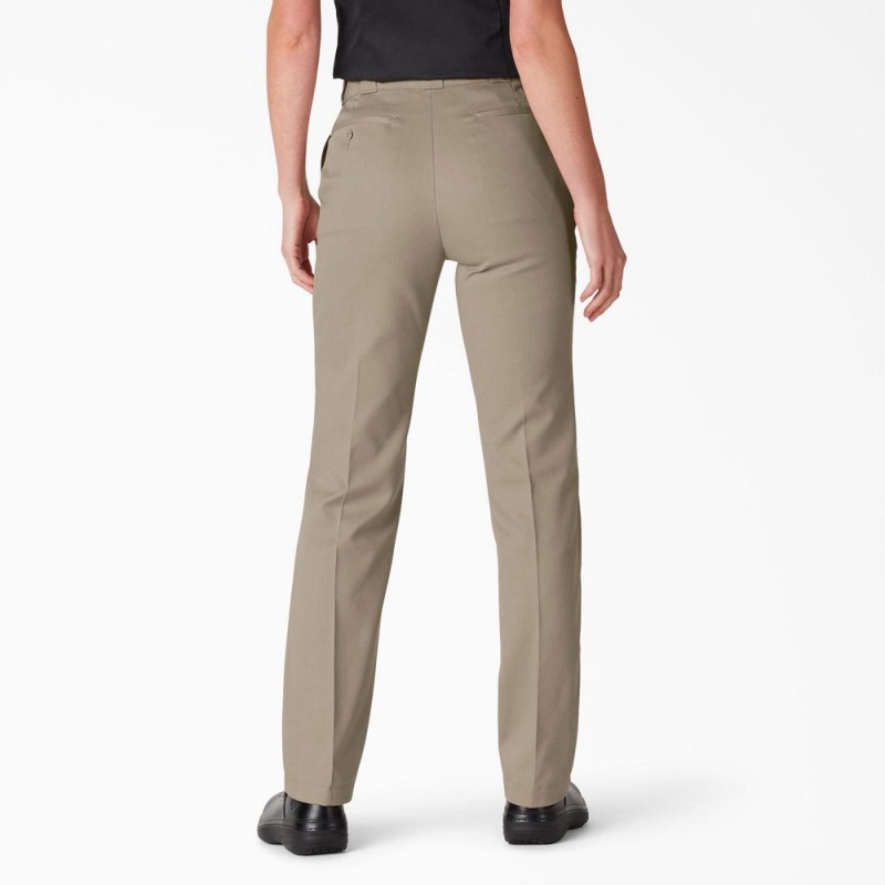 Grey Women's Dickies FLEX Original Fit Work Pants | SLM560732