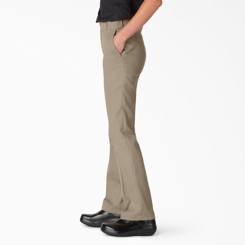 Grey Women's Dickies FLEX Original Fit Work Pants | SLM560732