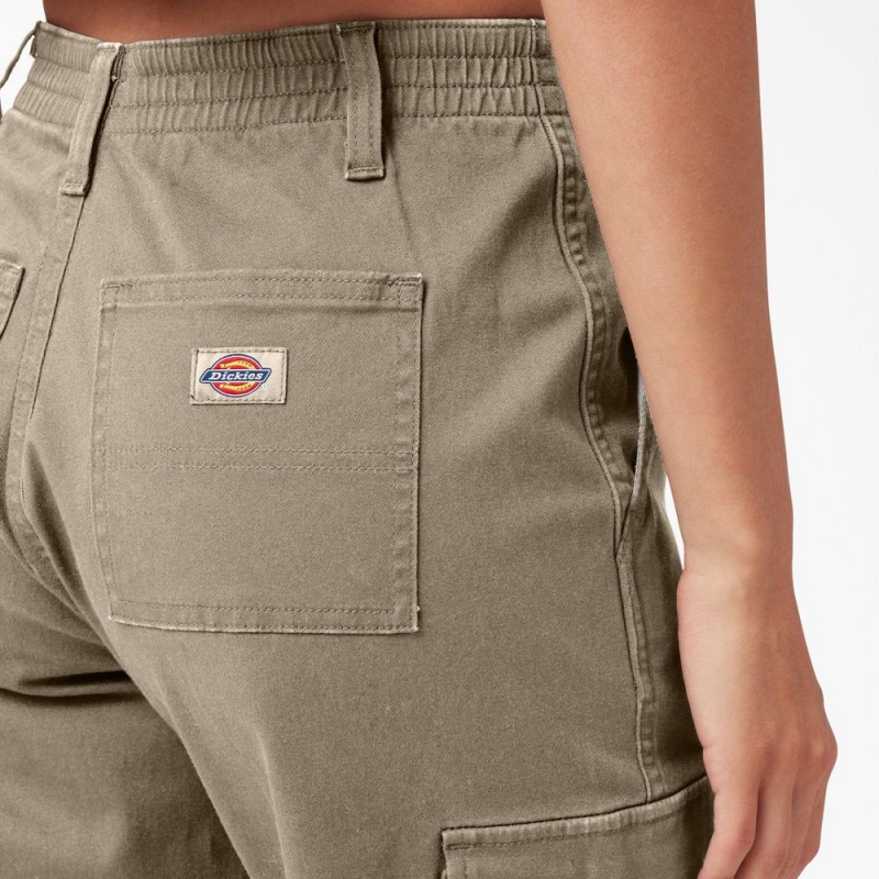 Grey Women's Dickies High Rise Fit Jogger Cargo Pants | AIP987632