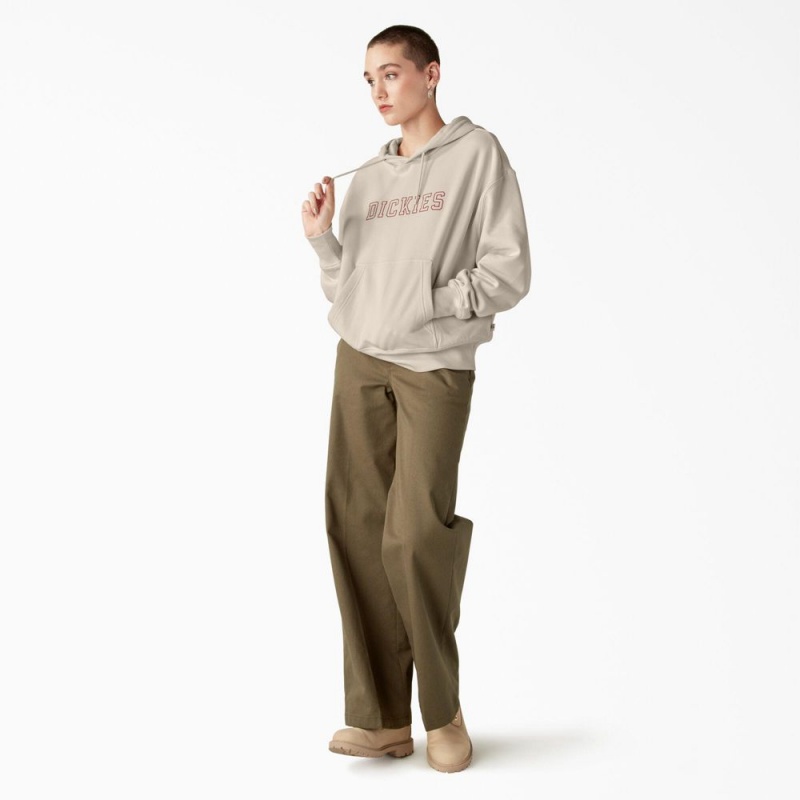 Grey Women's Dickies Melvern Hoodie | AZB376810