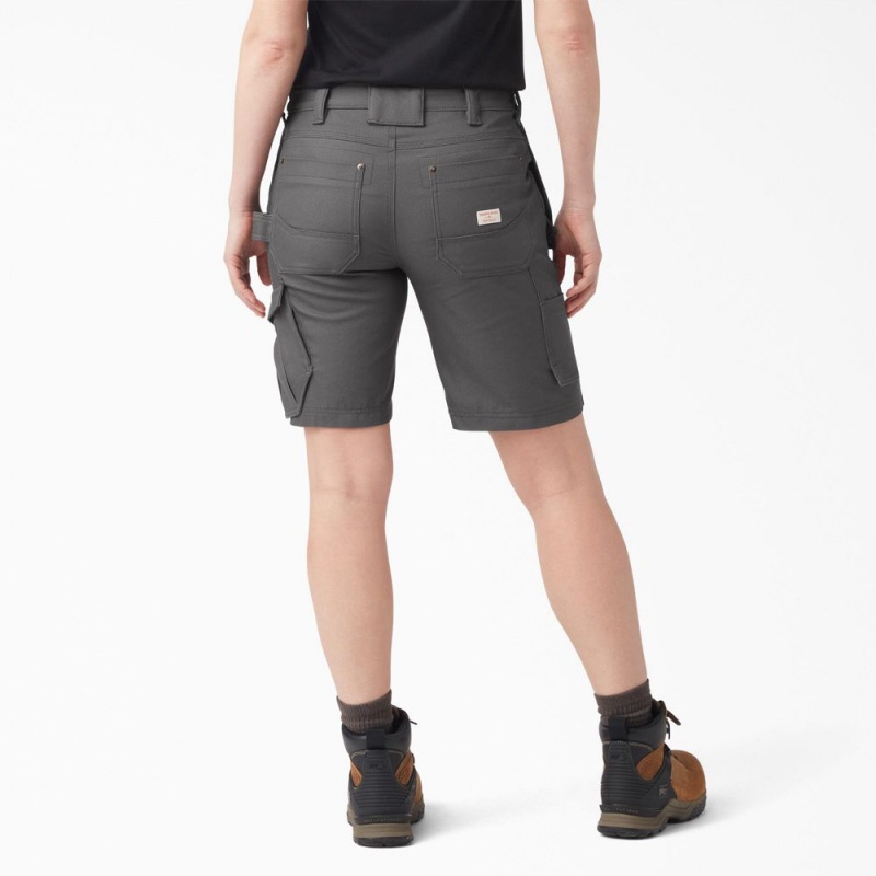 Grey Women's Dickies Traeger x Relaxed Fit Shorts | LYZ421509