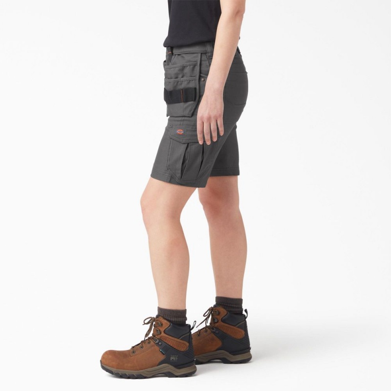 Grey Women's Dickies Traeger x Relaxed Fit Shorts | LYZ421509