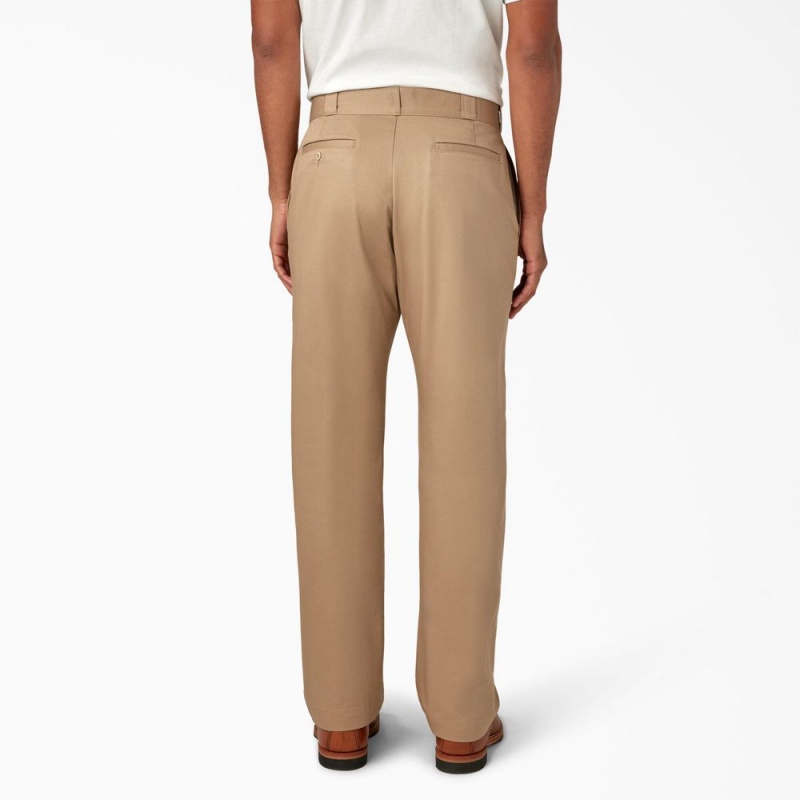 Khaki Men's Dickies 1922 Cotton Pants | UNS948217