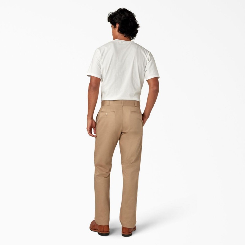 Khaki Men's Dickies 1922 Cotton Pants | UNS948217