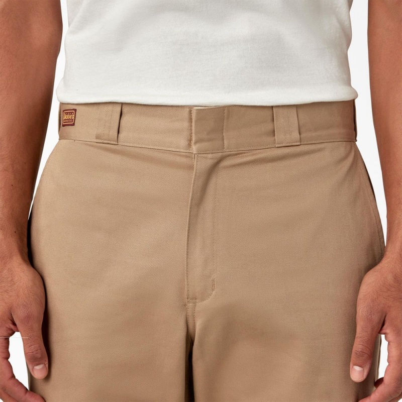 Khaki Men's Dickies 1922 Cotton Pants | UNS948217