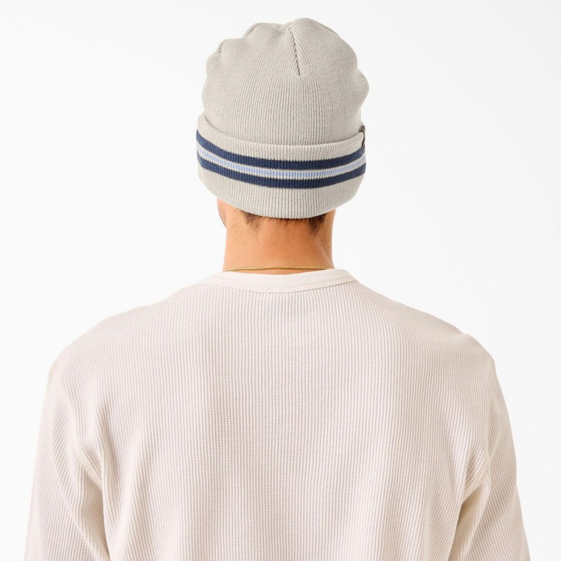 Khaki Men's Dickies Tom Knox Beanie | IPD971026