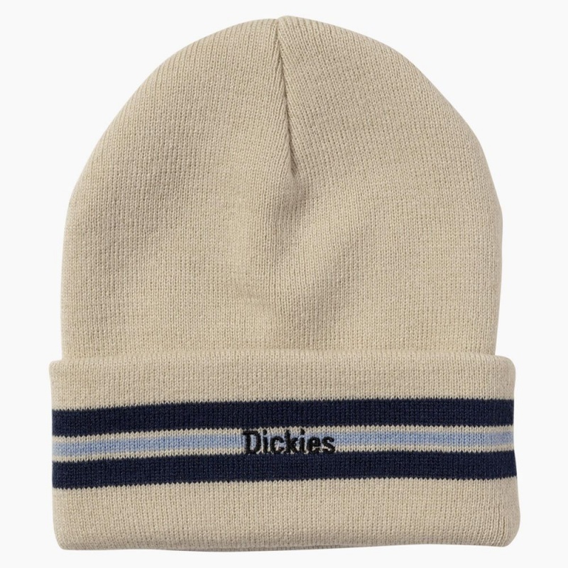 Khaki Men\'s Dickies Tom Knox Beanie | IPD971026