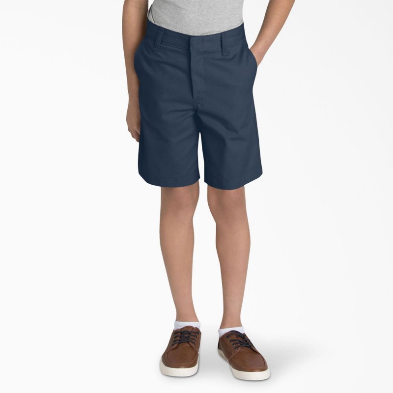 Navy Kids\' Dickies Adult Size Classic Fit Shorts | NYH604835